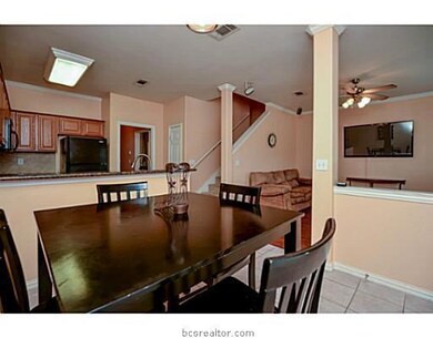 Dining Room. Dining area with kitchen eating bar.