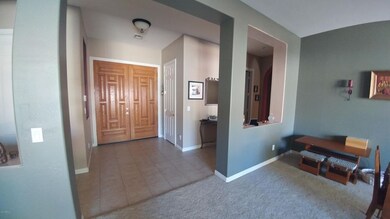 Front entry leading to formal areas