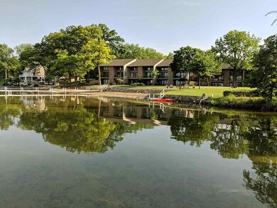 Condo association lake frontage.