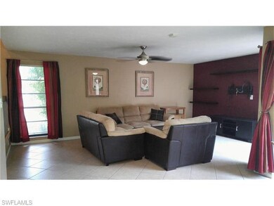 Large Living Area with double slider lanai access