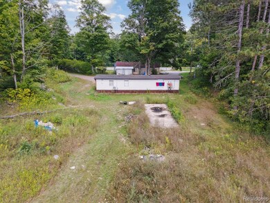 View from above of property