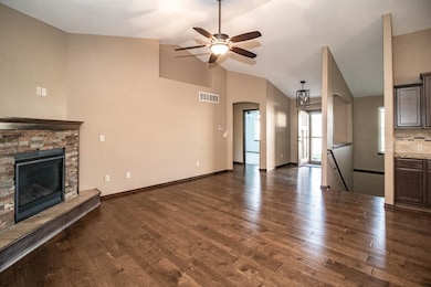 Vaulted and spacious living!