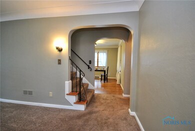 Looking From Living Room, pass stairway to formal