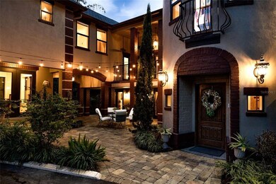 Front Entrance with Courtyard and Patio Area to Le
