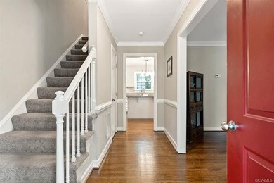 Entry through the front porch. Formal dining to your right and family room to your left.