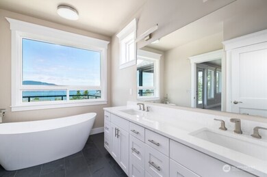 Primary Bath dual sinks soaking tub