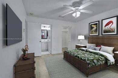 Large master suite with plenty of room for a king set and more.virtually staged