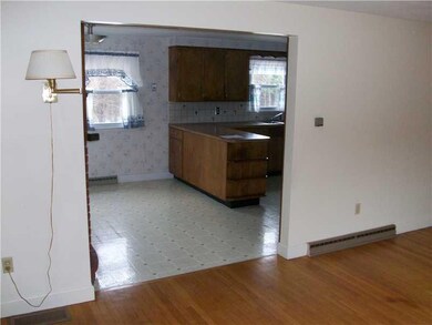 Kitchen. Living Room into Kitchen