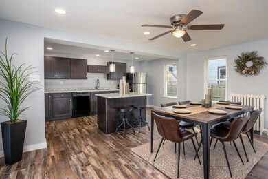Large open dining area