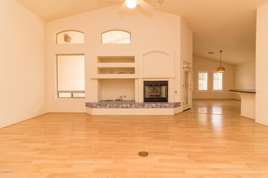 Great rm, w/FP,  opens to dining/kit
