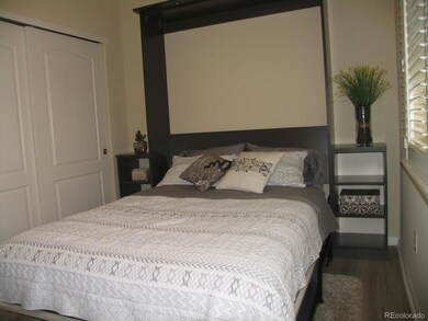 Murphy bed in BR 2 converts to desk.