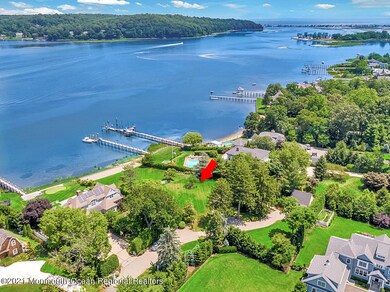 Aerial view of lot and river/ocean views