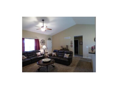 Family room with vaulted ceiling!