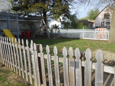 Fenced yard.