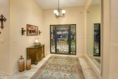 Entry foyer w/ glass & iron door