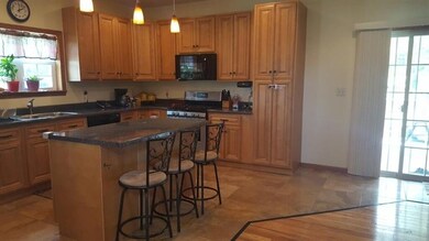 kitchen into dining room