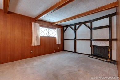 Family room with fireplace