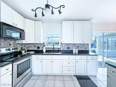 Kitchen with granite countertops
