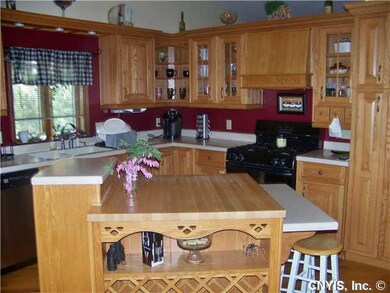 Kitchen. Custom made cabinets with built in wine r