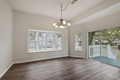 Breakfast room opens to patio and expansive backya