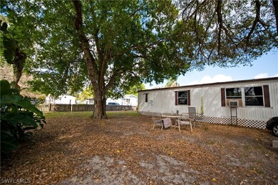 A substantial front yard