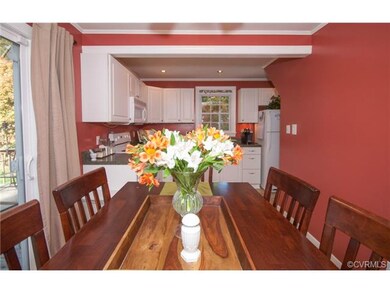 The spacious eat-in kitchen was renovated with new