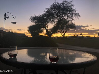 sunset and wine
