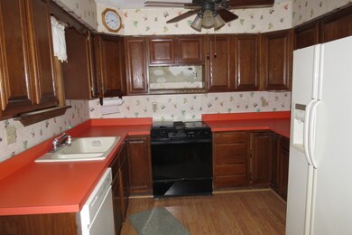 Kitchen looking from dining area