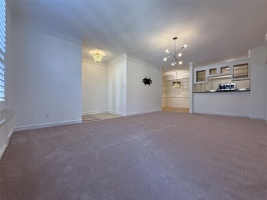 Alternate view of the living room. Notice the clas
