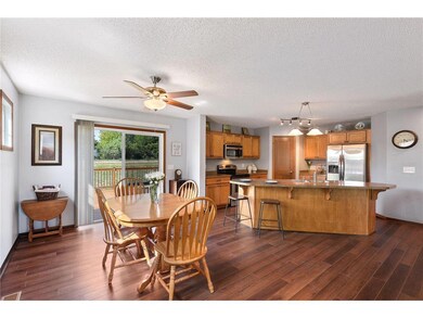 The eat-in kitchen is the heart of the home.