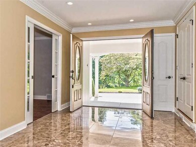 Entry/Foyer. Beautiful solid wood and leaded glass