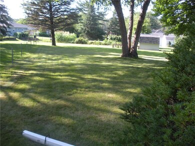 Wide side yard.