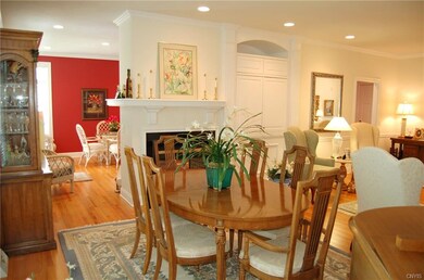 Formal dining area just off the kitchen.