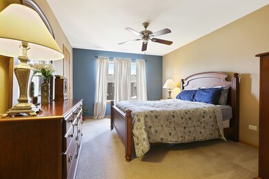 Spacious master bedroom has 2 walk in closets and 