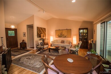 Entrance hall opens to the living room. The hallwa