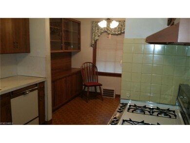 Large kitchen with eat in needs your love. Plumbin