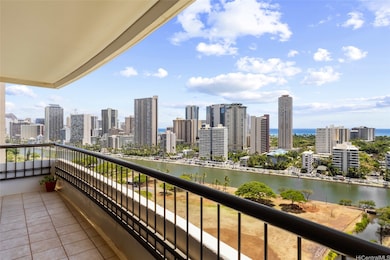 Another view looking at the Ala Wai canal, Waikiki