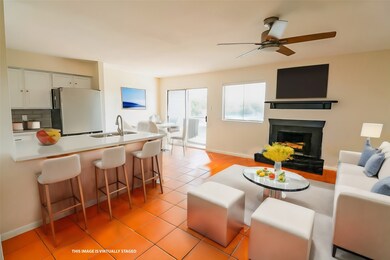 Open concept Living Room over looking the water