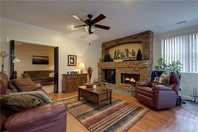 Beautiful Living Room with great rock fireplace