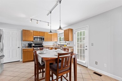 The breakfast room opens to the deck...perfect for