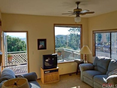 Living area with door to the deck
