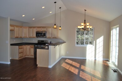Kitchen and eating area