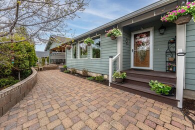 Paver walk up and welcoming entry