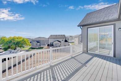 Wooden terrace featuring a residential view
