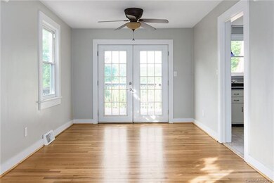 French Doors Lead to Back Deck