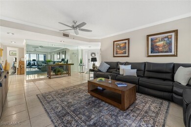 Living room just off the foyer.  Hallway to guest