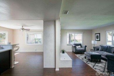 This photo shows the home's nice, open floor plan,