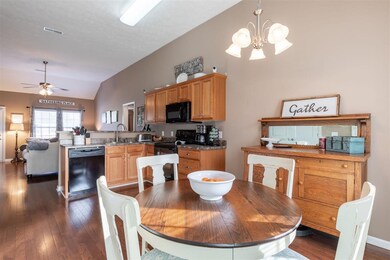 Eat-in Kitchen offers smooth top stove and single 
