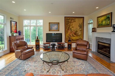 Spacious Family room has Hardwood Floor, Recess Li