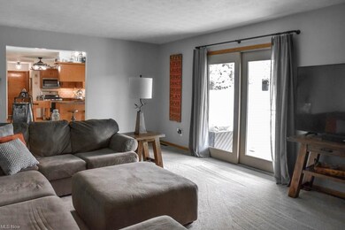 Family room with sliding doors to the porch.